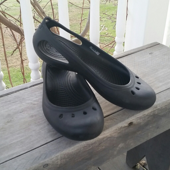 CROCS Shoes - Crocs Black Flats